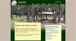 Desktop Screenshot of cedargladebaptistcamp.com